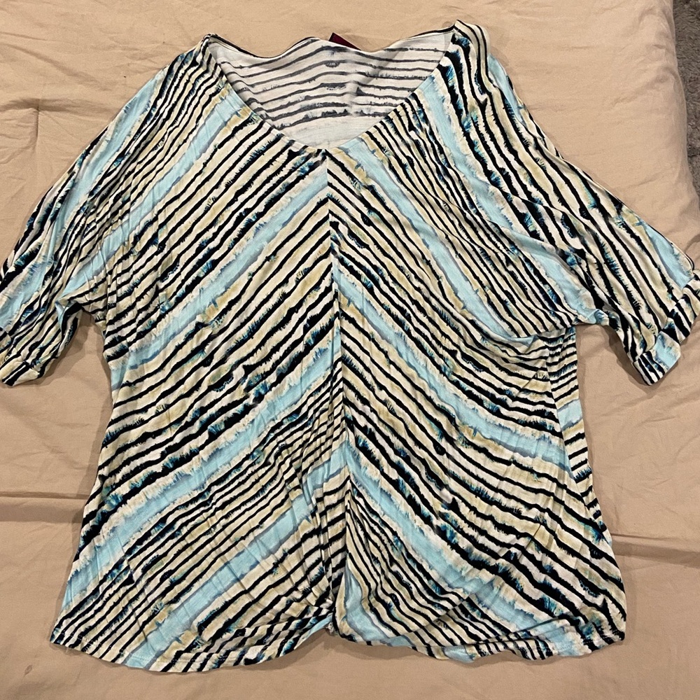 Shiela Rose 1/2 sleeve causal shirt